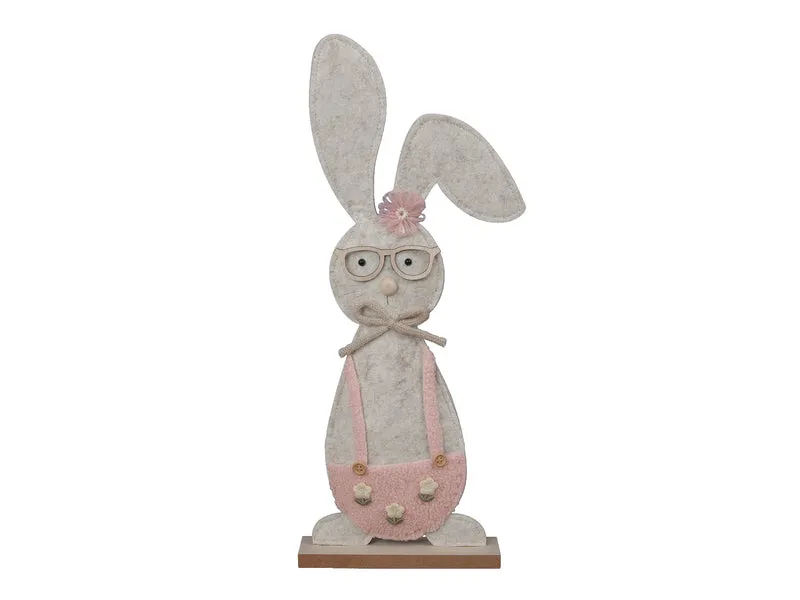 pb. 1 Filzkaninchen/stehend rosa 17x5x44 cm