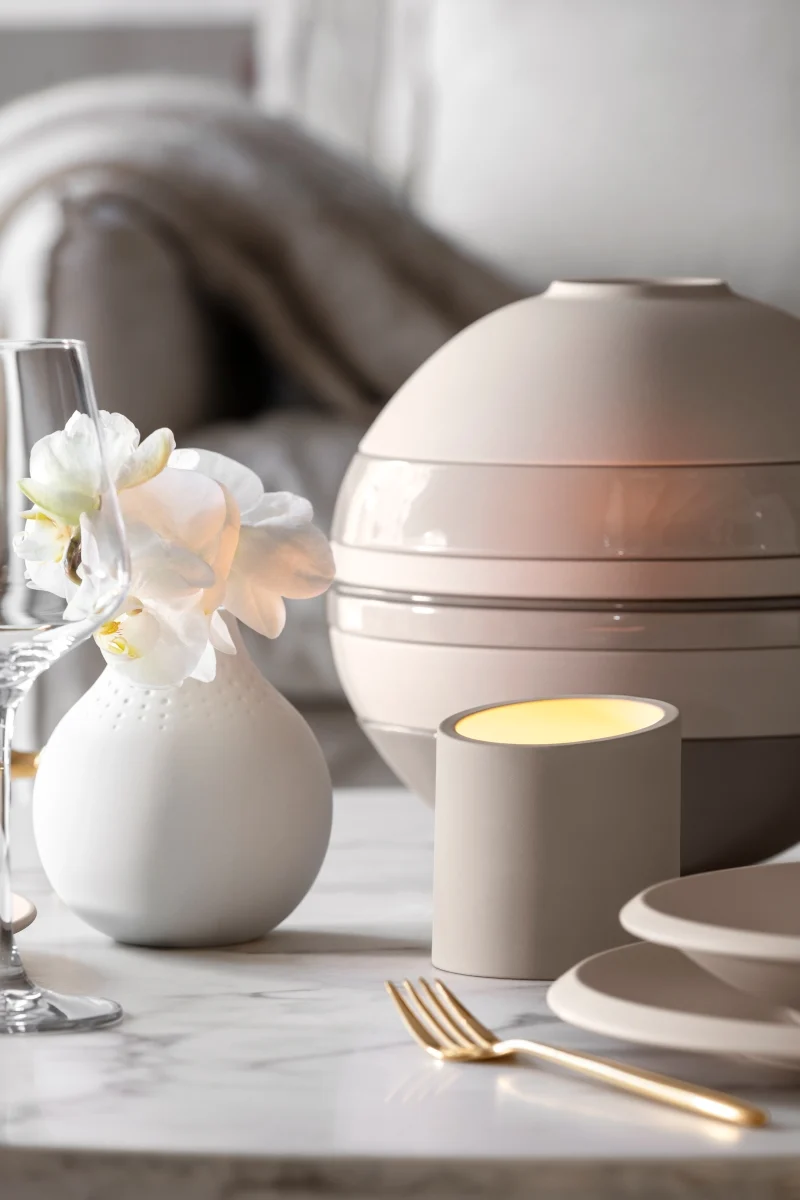 Villeroy & Boch New Moon Home Duftkerze taupe Fantasy 9 cm