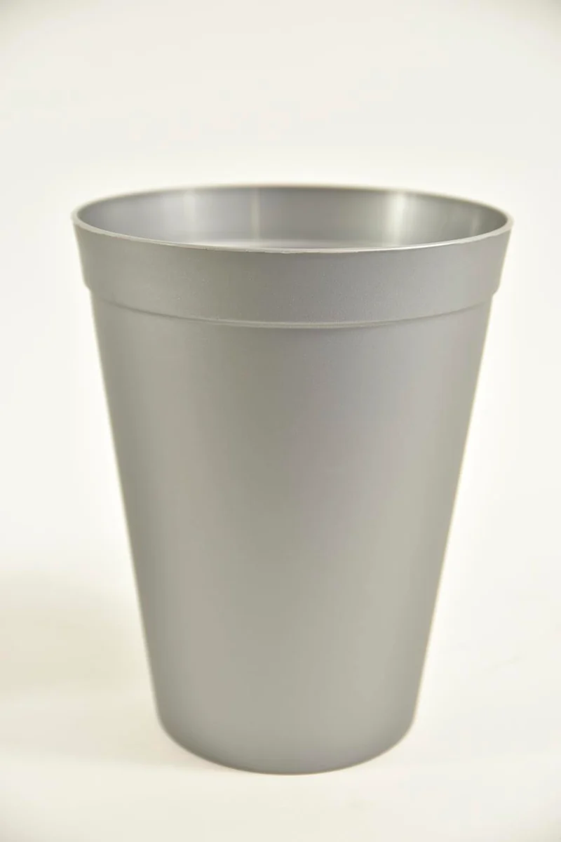 Gebrauchsvase Kunststoff grau 10 Liter Ø25x33cm