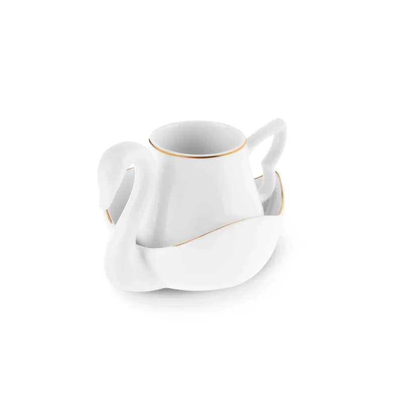 Karaca Schwan Kaffeetassen-Set für 6 Personen