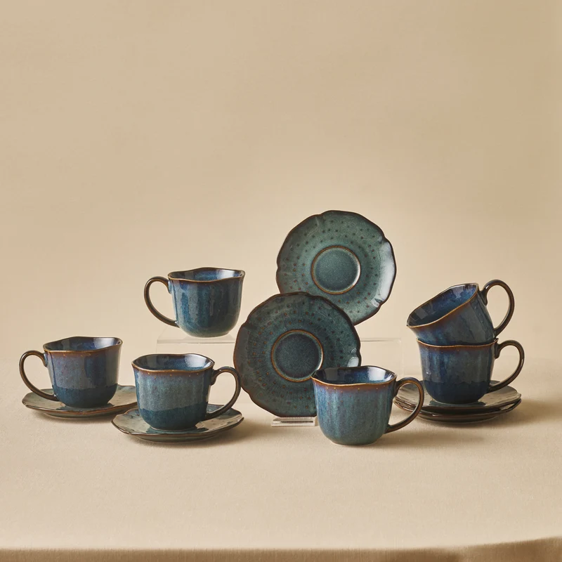 Karaca Bryggen Reaktiv 250 Ml Teetasse Für 6 Personen