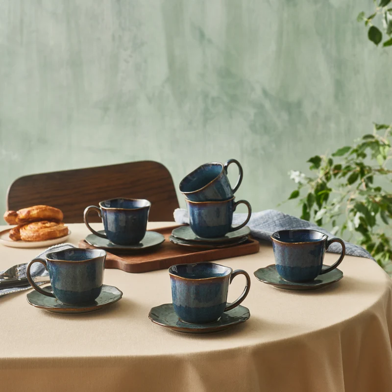 Karaca Bryggen Reaktiv 250 Ml Teetasse Für 6 Personen