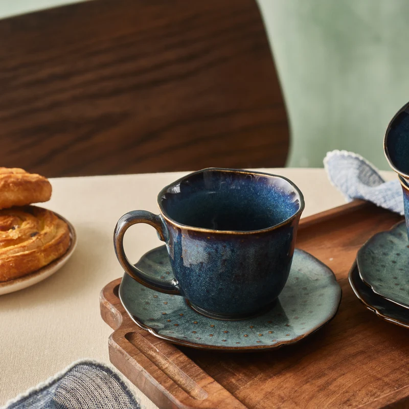 Karaca Bryggen Reaktiv 250 Ml Teetasse Für 6 Personen