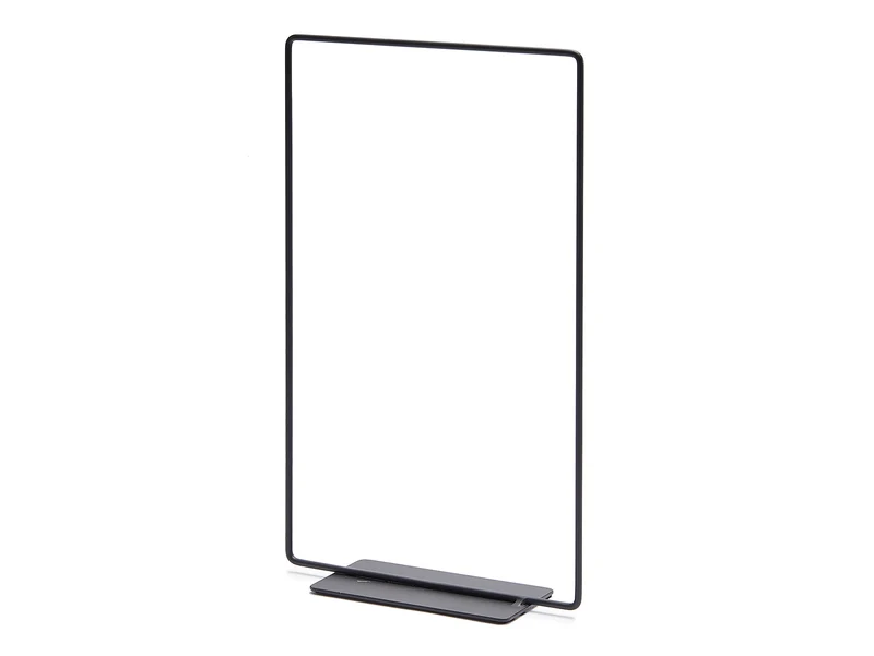 Metall Sechseck 40cm schwarz