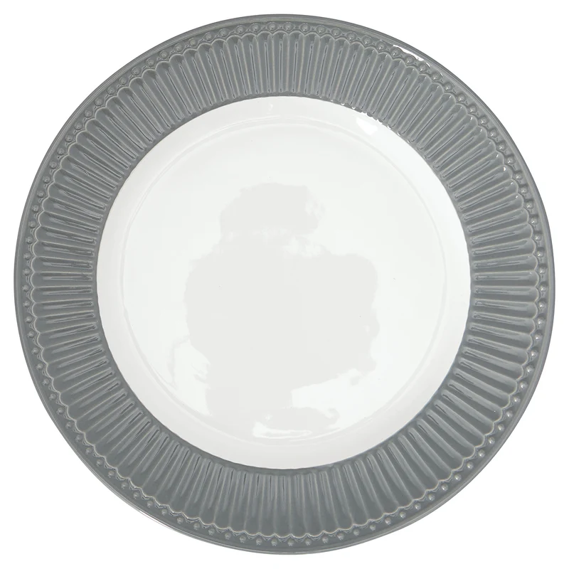 Greengate Alice Speiseteller stone grey 26,5 cm