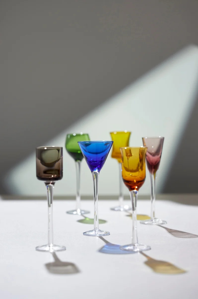 Lyngby Schnappsglas Glas bunt Set6