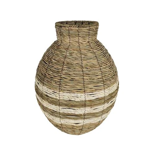 Vase Carira Gras D44 H60cm Natur/Weiß