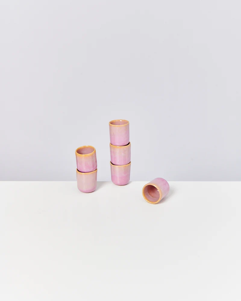 Copa Alto Espressobecher gelb rosé