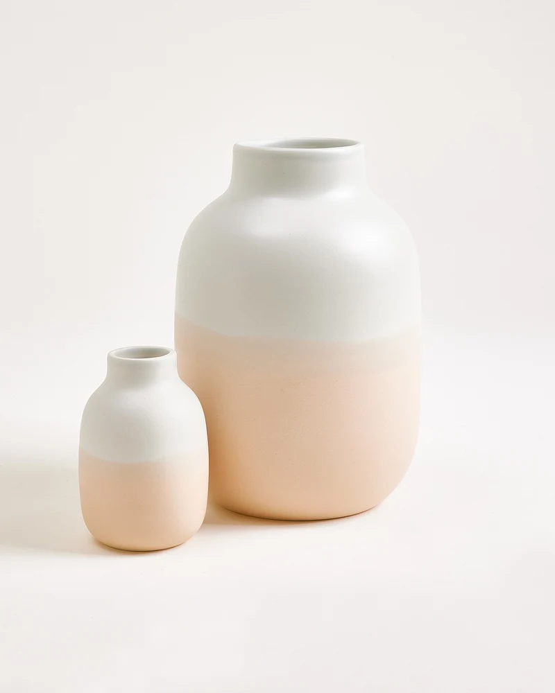 Nuno Vase M hellblau sand