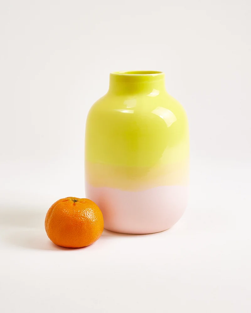 Nuno Vase M gelb rosé