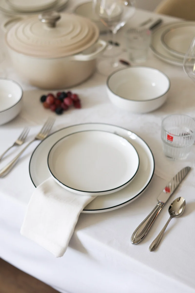 Cosy & Trendy Geschirrset Renee 18-teilig / 6 Personen - 6 Speiseteller, 6 Frühstücksteller und 6 Schalen