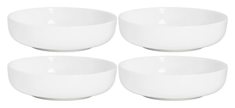 Cosy & Trendy Tiefe Teller / Pastateller Moon White ø 19 cm - 4 Stück