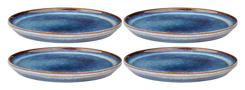 Cosy & Trendy Frühstücksteller / Dessertteller Jade Indigo ø 22,5 cm - 4 Stück