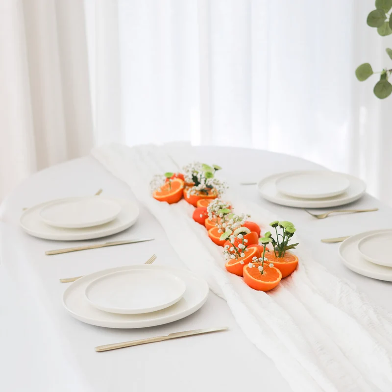 Cosy & Trendy Speiseteller Moon White ø 28 cm - 4 Stück