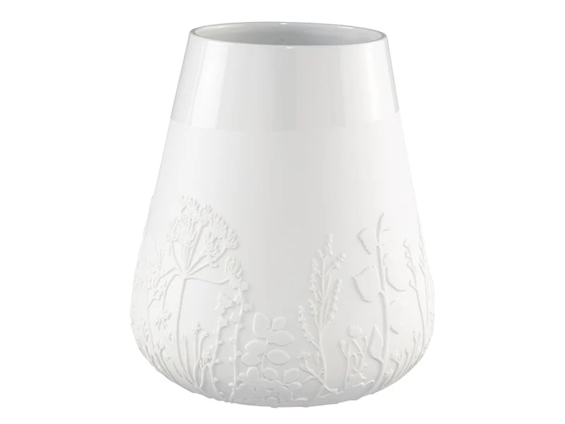 räder Poesie Porzellanvase Blumen weiß 26cm