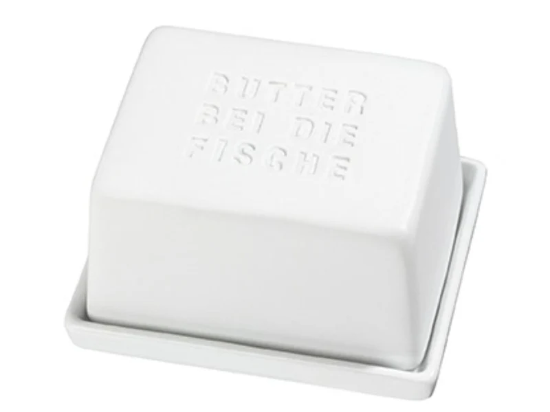 räder Butterdose klein Butter bei die Fische weiß 10,5cm