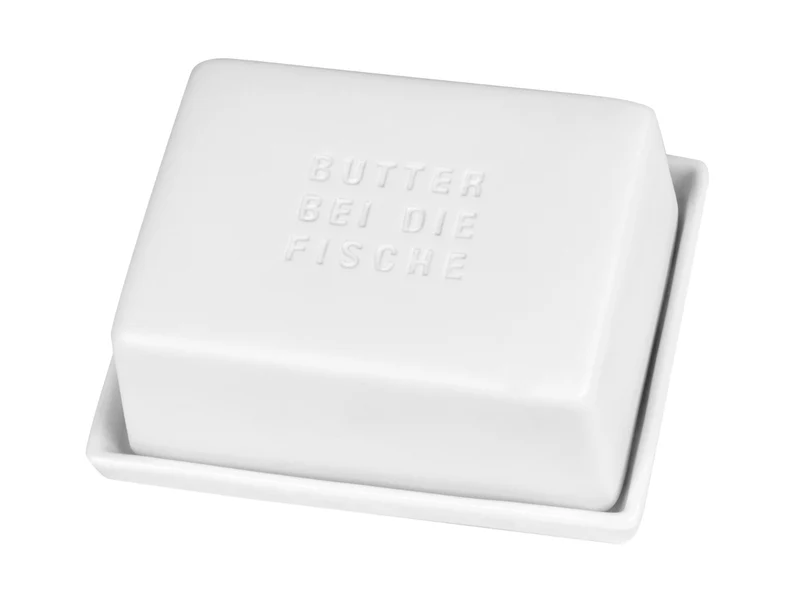 räder Butterdose Butter bei die Fische weiß 14,5cm