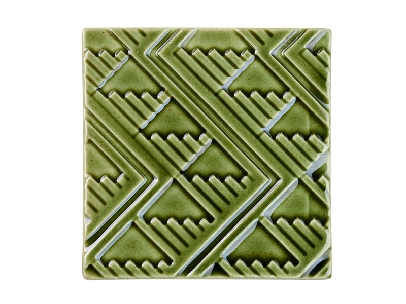 ASA ceramic coaster Untersetzer sarape verde Set 2tlg