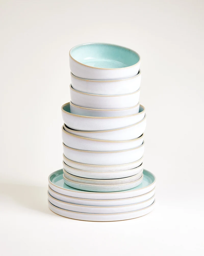 Cordoama Geschirr-Set modern mint 16-teilig