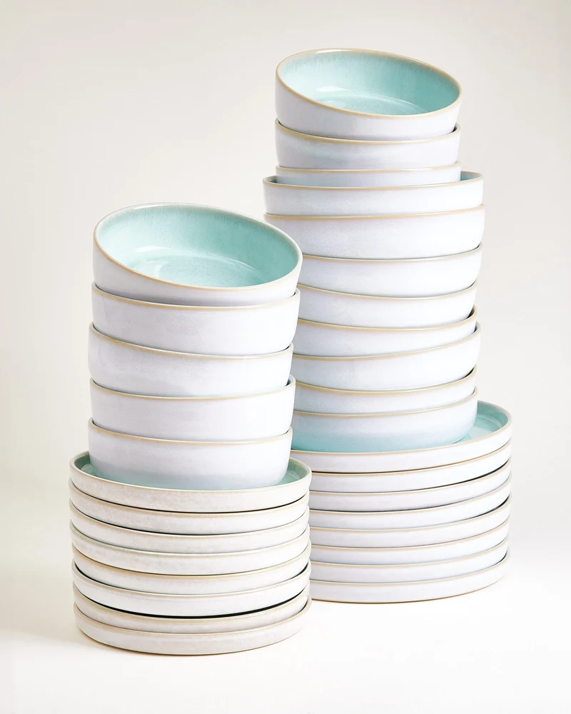 Cordoama Geschirr-Set modern mint 32-teilig