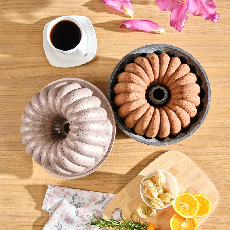 Karaca Lina Geschnittene Rosegold Gießen Kuchenform 25,5 cm
