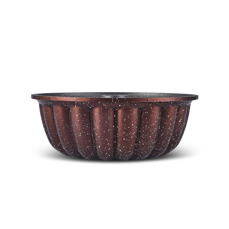 Karaca Cake Pro Lina Braune Kuchenform aus Aluminiumguss 25,5 cm