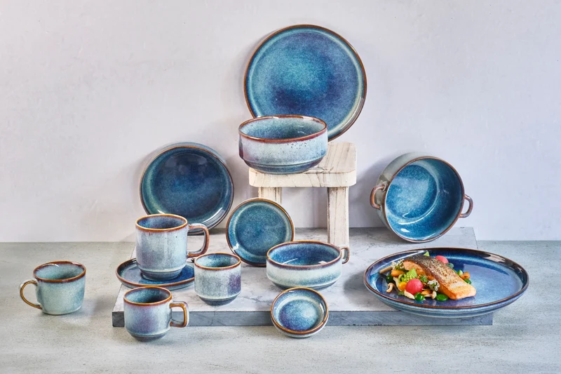 Cosy & Trendy Suppenschalen / Schalen Jade indigo ø 15 cm - 4 Stück