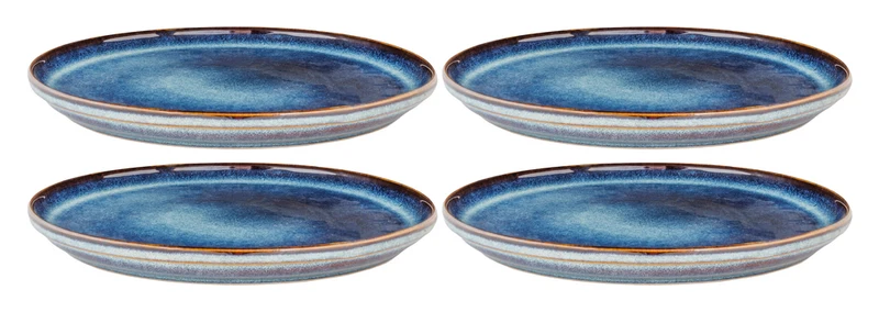 Cosy & Trendy Speiseteller Jade Indigo ø 27 cm - 4 Stück