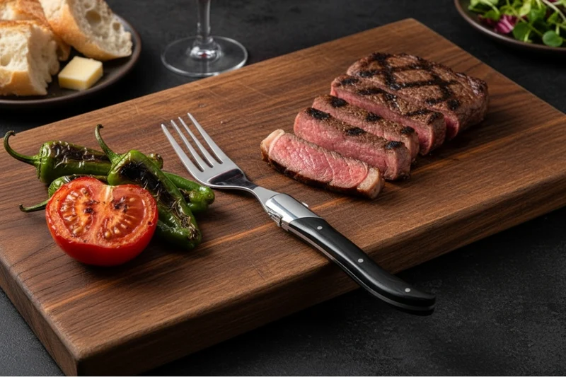 Blackwell Steakbesteck Laguiole - Steakmesser & Steakgabeln - Pakkaholz- 12 Stück
