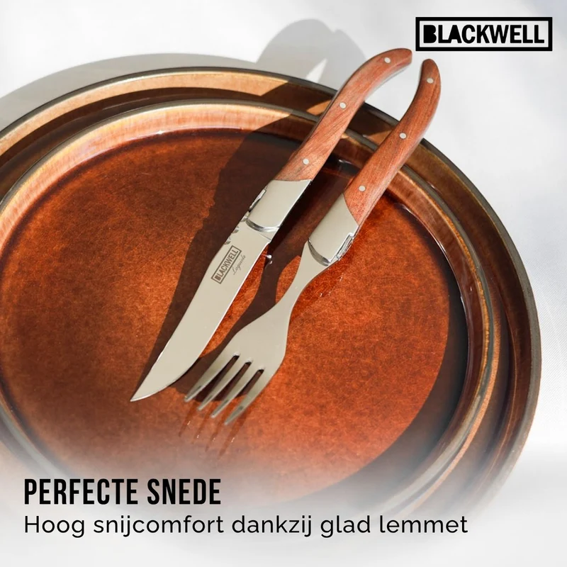 Blackwell Steakmesser Laguiole - Rosenholz - 6 Stück