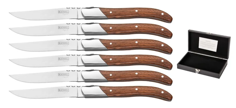 Blackwell Steakmesser Laguiole - Rosenholz - 6 Stück
