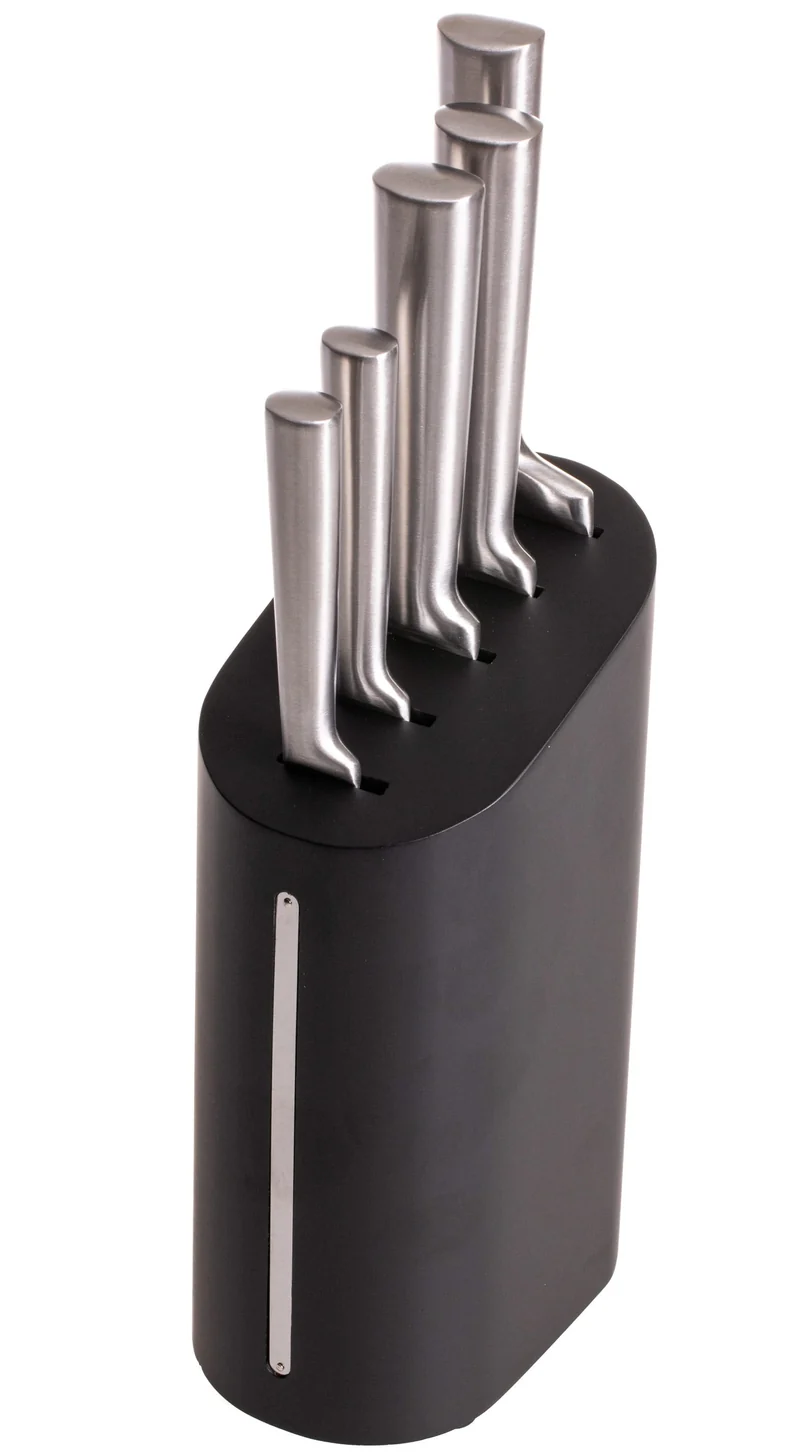Blackwell Messerblock - Kochmesser, Brotmesser, Fleischmesser, Officemesser & Schälmesser 6-teilig