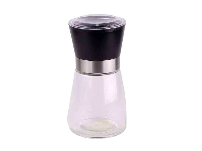 Cookinglife Pfeffer- und Salzmühlen-Set Glas Schwarz 13 cm - 2-teilig