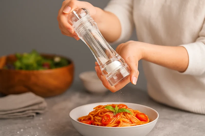 Cookinglife Pfeffer- und Salzmühle Set Rocca Transparent - 21,5 cm