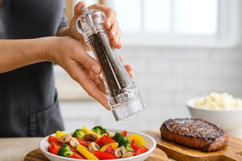 Cookinglife Pfeffer- und Salzmühle Set Rocca Transparent - 21,5 cm