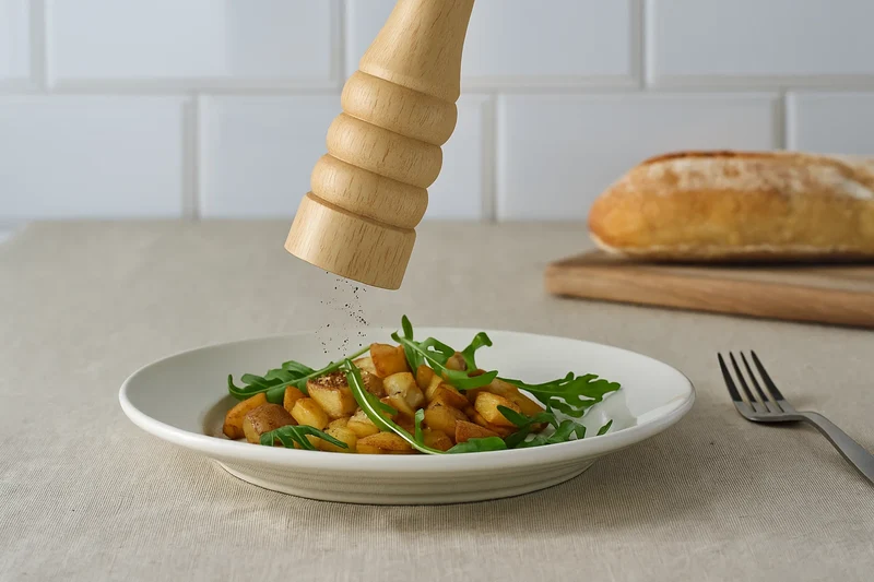 Cookinglife Pfeffermühle Rocca Natur - Edelstahl Mahlwerk - 31,5 cm