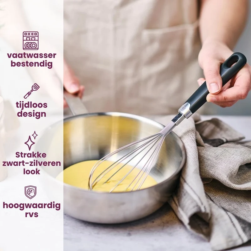 Cosy & Trendy Teigschaber - Delish - RVS Schwarz