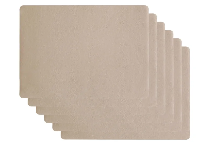 ASA Selection Tischset Lederoptik stone 46 x 33 cm Set6