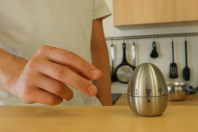 Cookinglife Küchenwecker Ei RVS