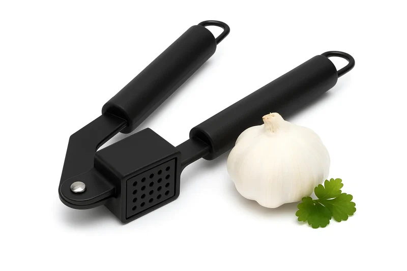 Cookinglife Knoblauchpresse Schwarz 19 cm