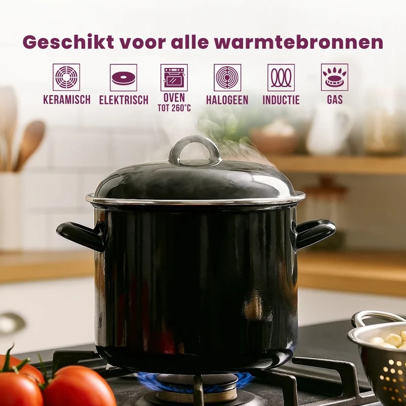 Cooking Soßentopf Cooking - Schwarz - ø 24 cm / 8 Liter