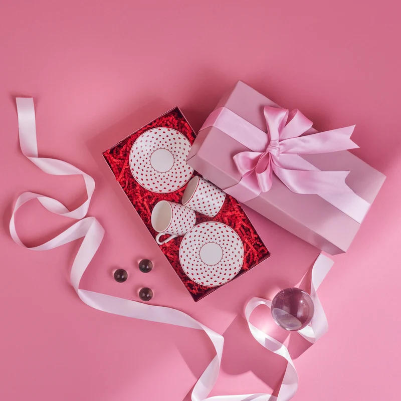 Karaca Sweet Love für 2 Personen Kaffeetasse, 90 ml