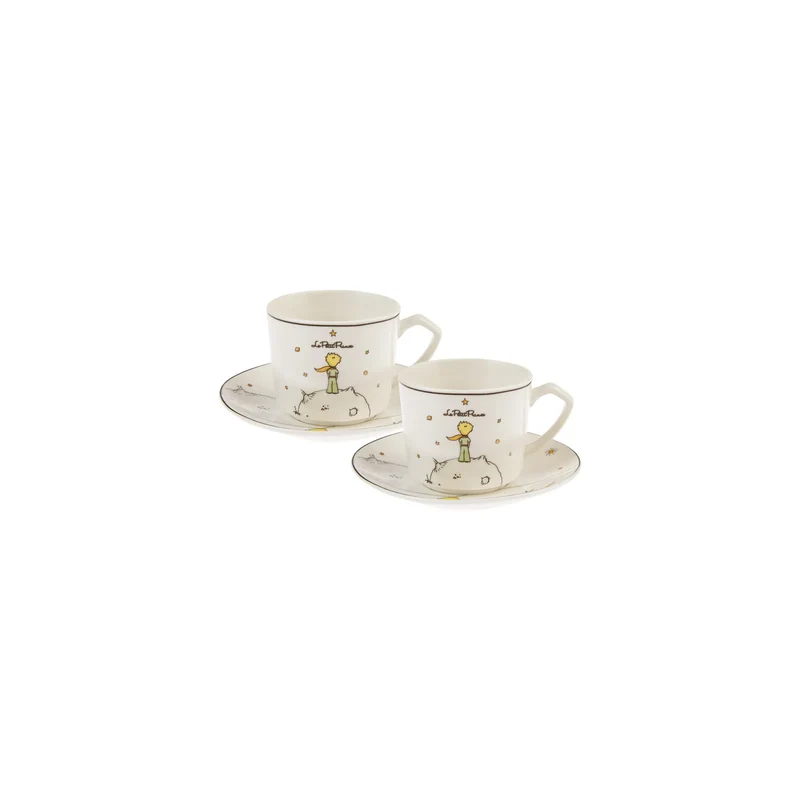 Karaca Little Prince 4-teiliges Mochatassen-Espressotassen Set für 2 Personen