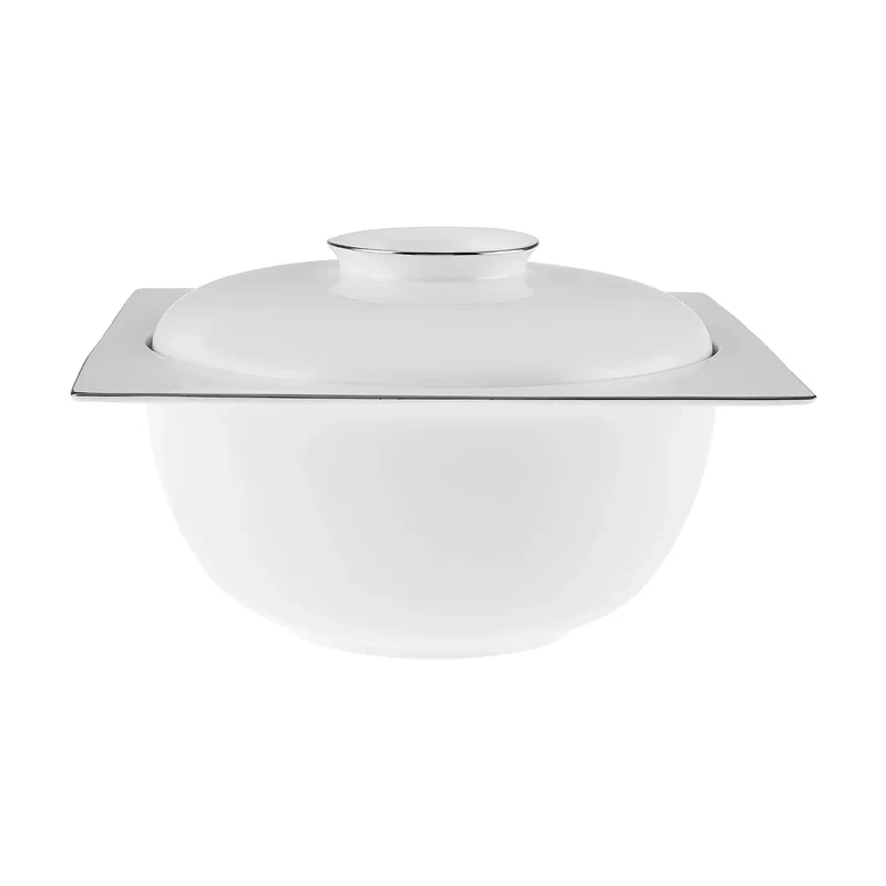 Karaca Fine Pearl Extra Nish 62-Teiliges 12-Personen Geschirrset Platin