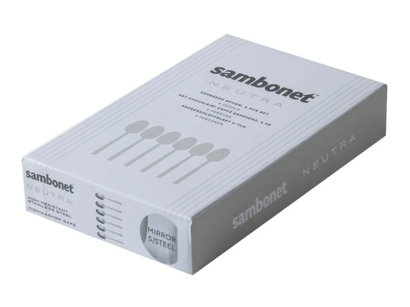 Sambonet Neutra Mokkalöffel Set6 Edelstahl 18/10