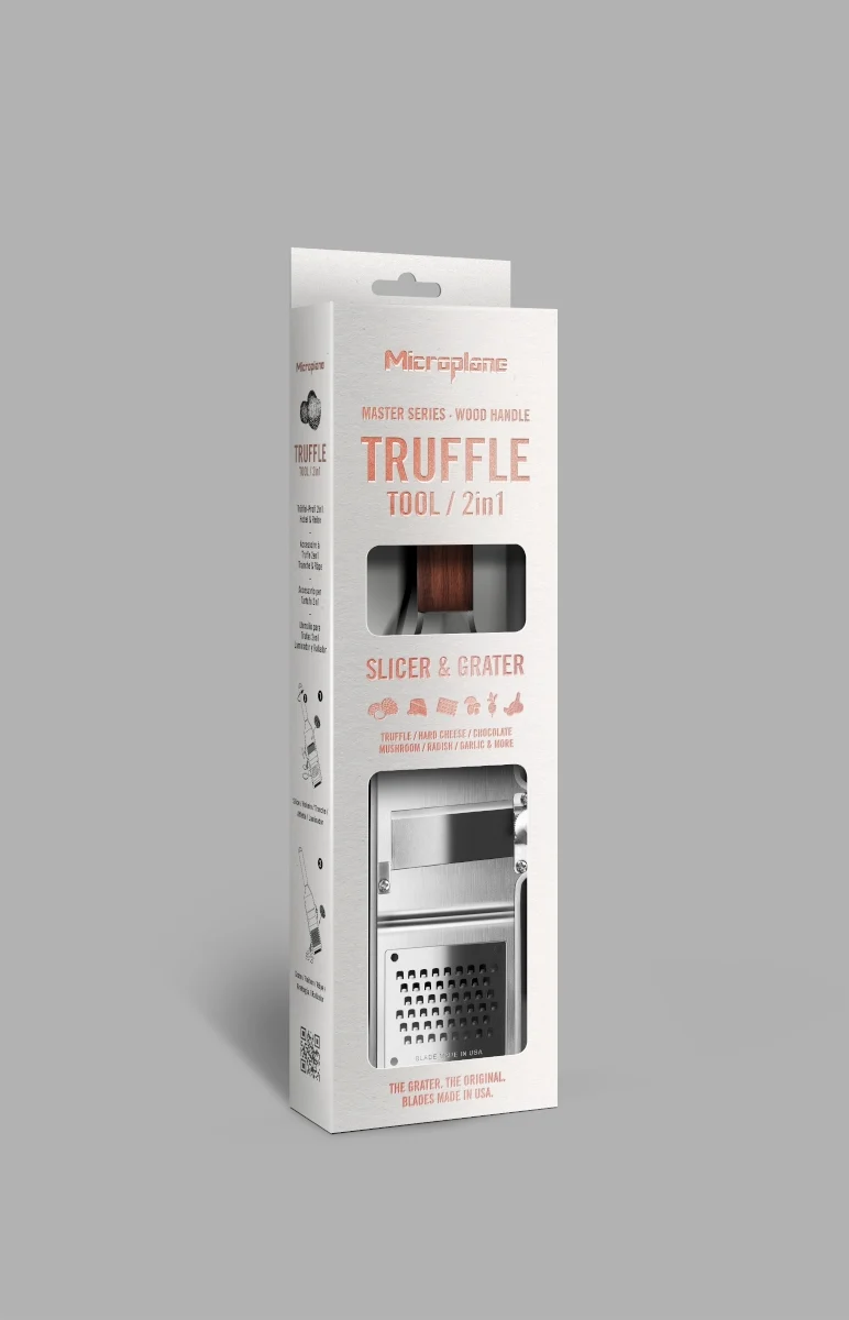 Microplane Master Serie Trüffel-Profi 2in1 Edelstahl/Walnuss