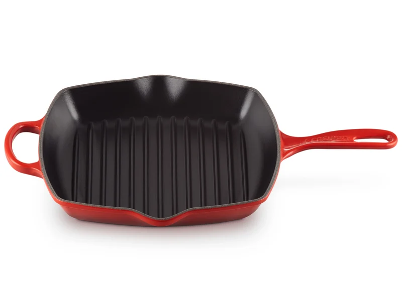Le Creuset Grillpfanne Signature quadratisch kirschrot 26cm