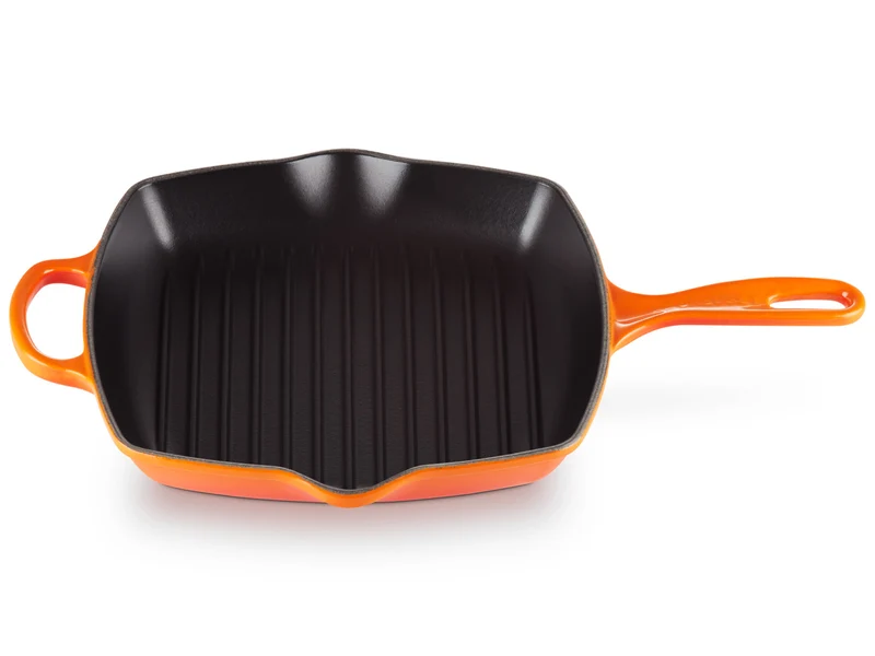 Le Creuset Grillpfanne Signature quadratisch ofenrot 26cm