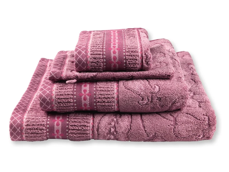 PIP STUDIO Jasmin Jacquard Duschtuch light pink 70x140cm (1 Stück)