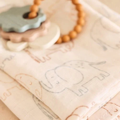 Mulltücher "Elephant Tales" 3er Pack